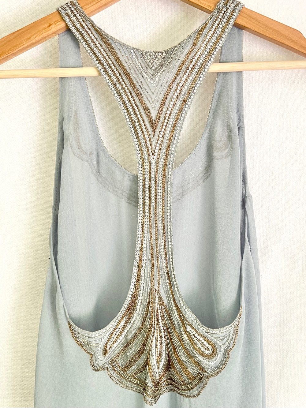 Ralph Lauren Collection Runway SS2010 Silk Beaded Art Deco 2 Piece Gown Rare Sz4 - Picture 12 of 16